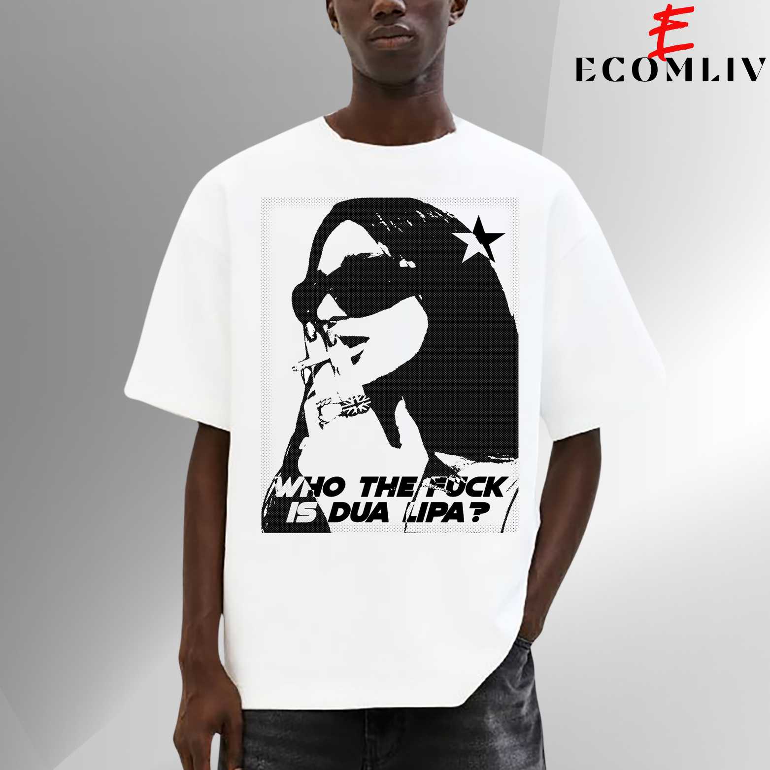 Dua Lipa Vintage T Shirt, Unisex Tee, Streetwear Fan Merch